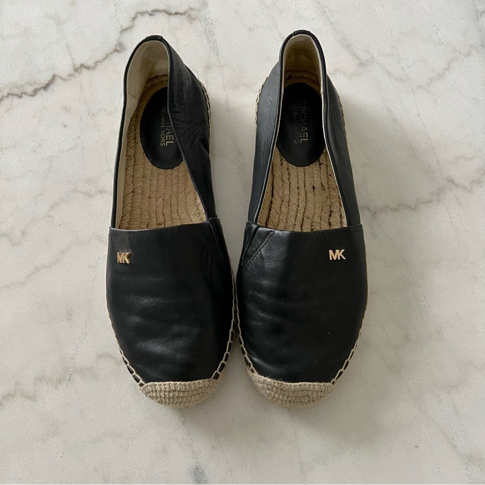 Kendrick slip on women’s espadrilles size US 6.5 in black- Michale Kors